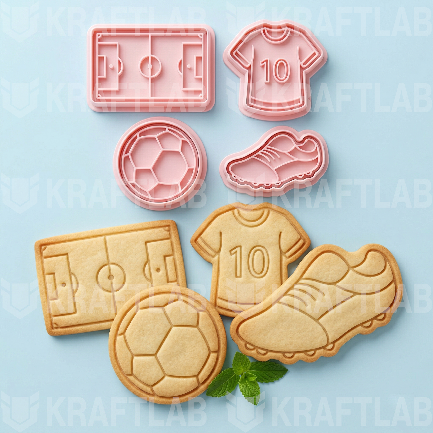 Kit Cortadores de Biscoito Copa do Mundo
