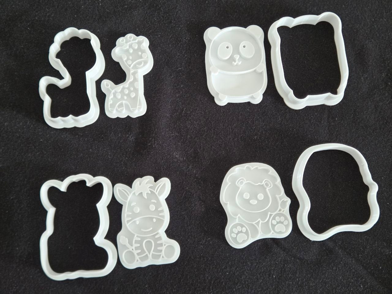Kit 4 Cortadores De Biscoitos Kraftlab Animais Safari