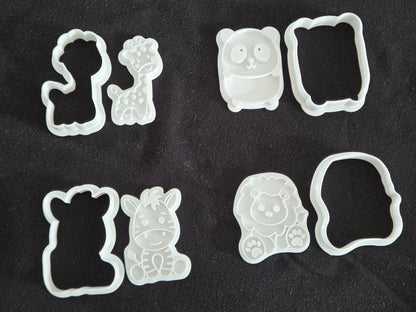 Kit 4 Cortadores De Biscoitos Kraftlab Animais Safari